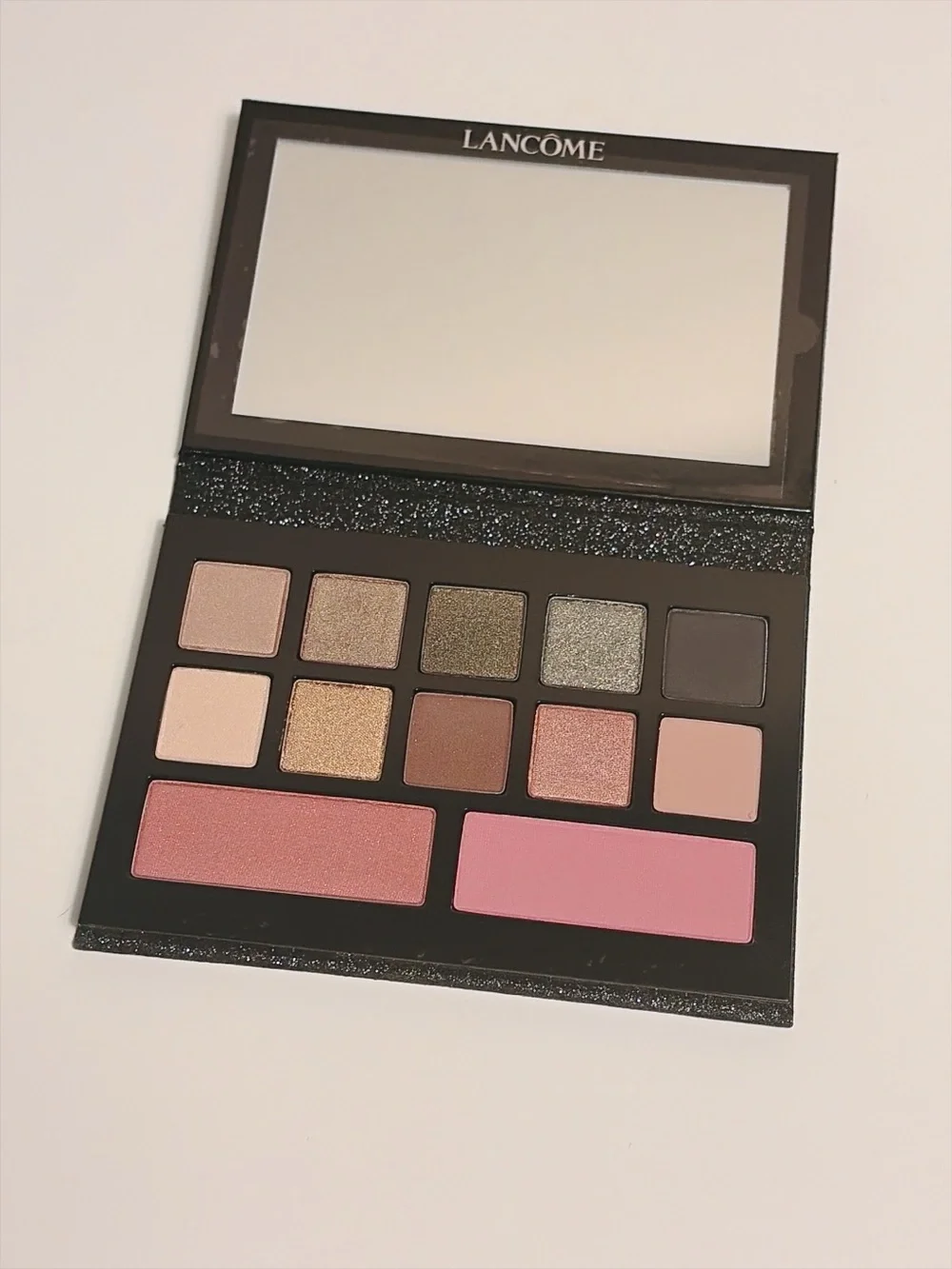 Lancome Eye Shadow & Blush Palette Glow 12 Color Makeup Palette New No Box